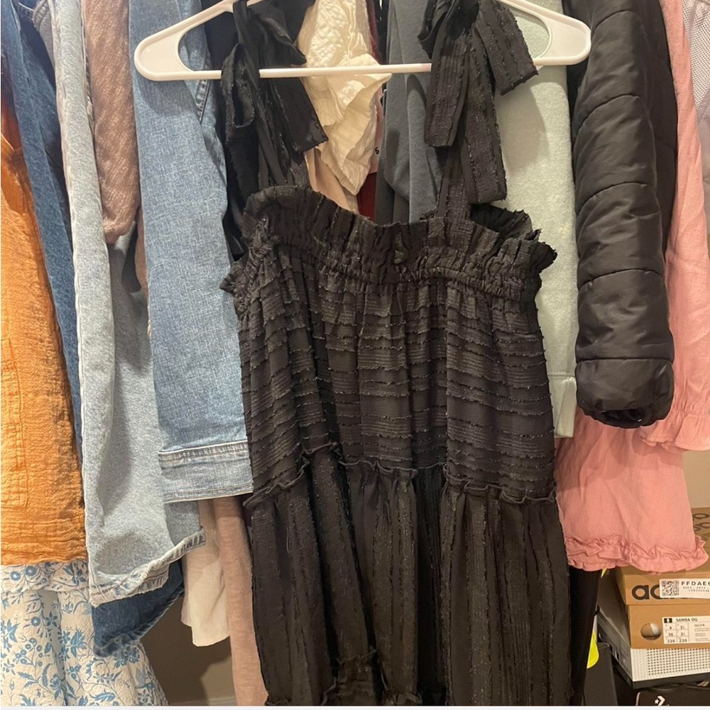Black Bow Tank Dress NWOT